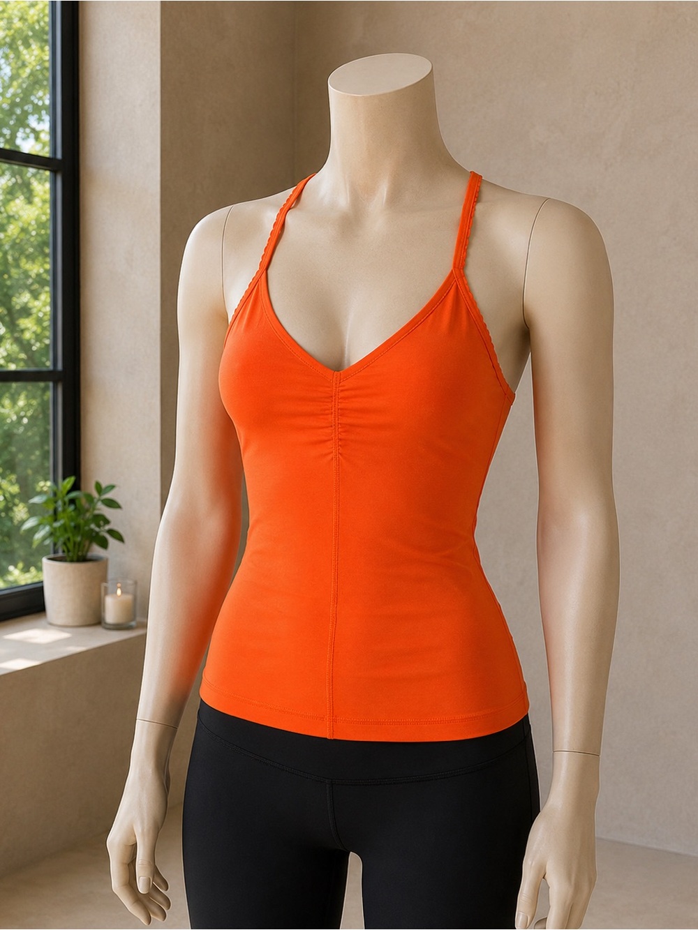 Lululemon Open Your Heart Tank Dazzling Orange Y2K Vintage Size 4